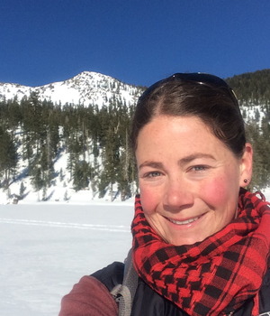 Sarah at Mosquito Lake December 2014